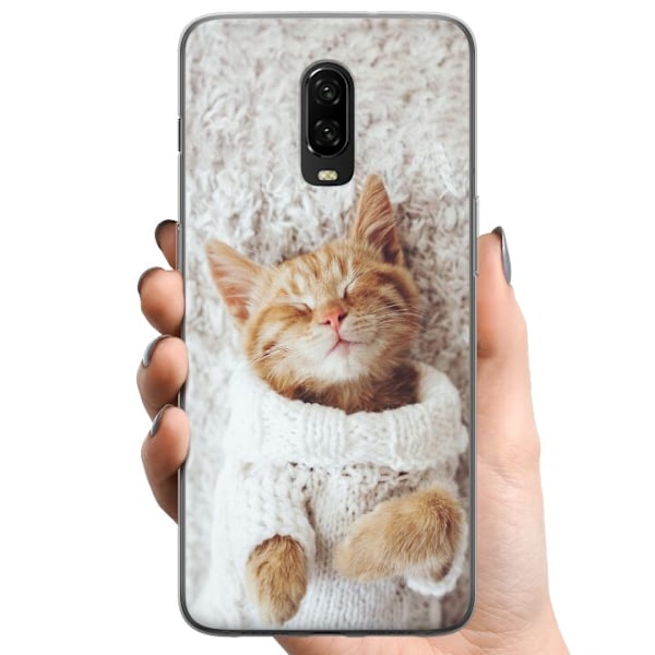 OnePlus 6T TPU Matkapuhelimen kuori Kissa