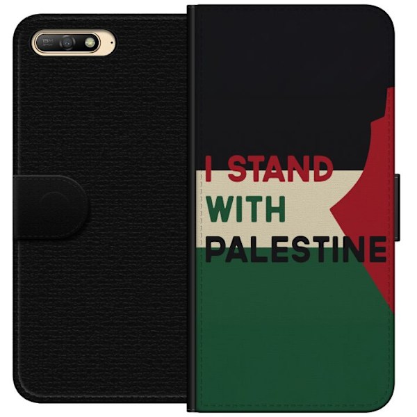 Huawei Y6 (2018) Plånboksfodral Stand with Palestine – soli