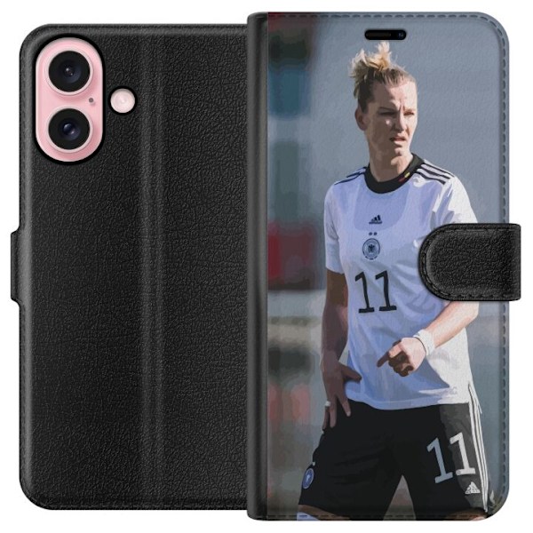 Apple iPhone 16 Lompakkokotelo Alexandra Popp (VfL Wolfsburg)