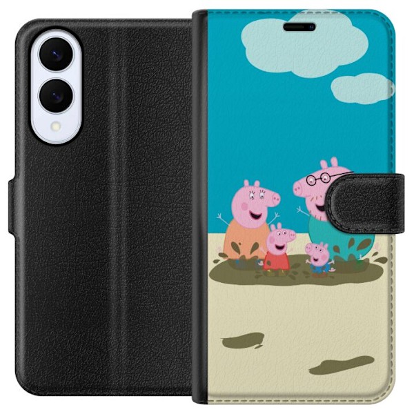 Samsung Galaxy S25 Edge Tegnebogsetui Greta Gris Familie Georg