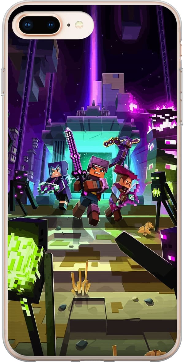 Kompatibel Mobilcover til Apple iPhone 8 Plus Minecraft