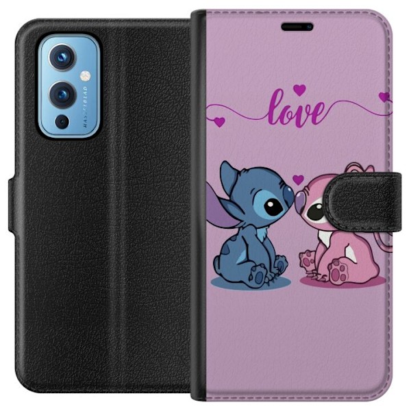 OnePlus 9 Tegnebogsetui Lilo & Stitch – Angel Edition