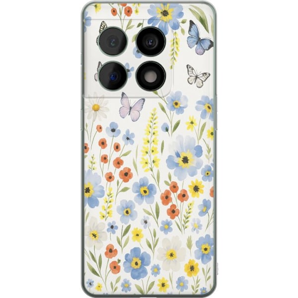 OnePlus 10 Pro Genomskinligt Skal Sommarblommor