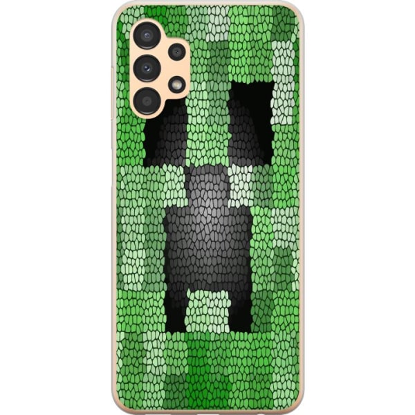 Samsung Galaxy A13 Gjennomsiktig deksel Creeper / Minecraft