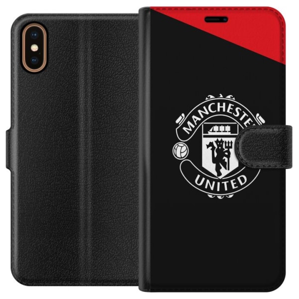 Apple iPhone X Lompakkokotelo Manchester United FC