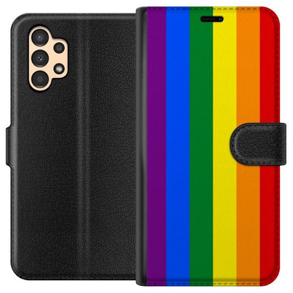Samsung Galaxy A13 Lompakkokotelo Pride Flagga