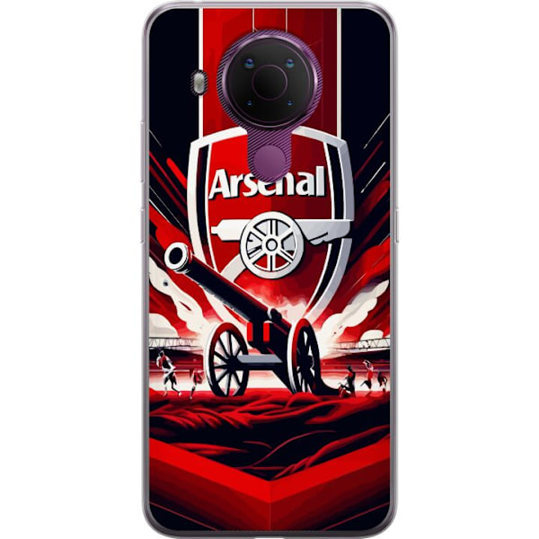 Nokia 5.4 Gennemsigtig cover Arsenal