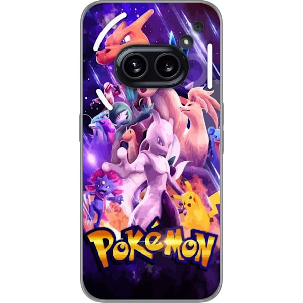 Nothing Phone (2a) Gennemsigtig cover Pokémon