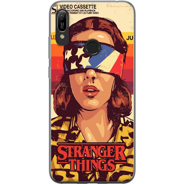 Huawei Y6 (2019) Läpinäkyvä kuori Stranger Things VHS