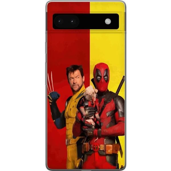 Google Pixel 6a Läpinäkyvä kuori Deadpool & Wolverine