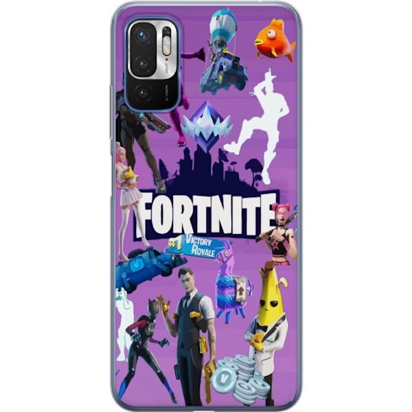 Xiaomi Redmi Note 10 5G Gjennomsiktig deksel Fortnite