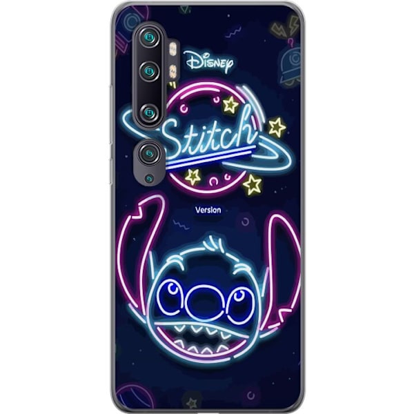 Xiaomi Mi Note 10 Läpinäkyvä kuori Stitch Neon