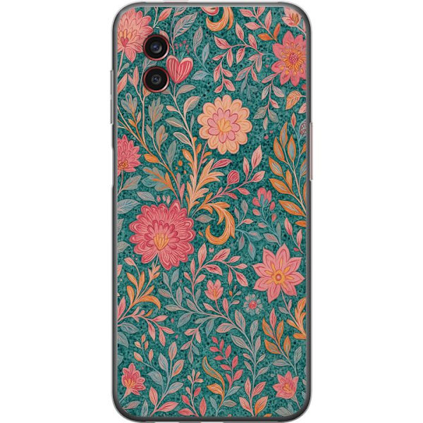 Samsung Galaxy Xcover6 Pro Gennemsigtig cover Floral Dream