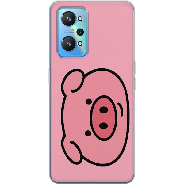 Realme GT Neo2 Läpinäkyvä kuori Kawaii Piggy