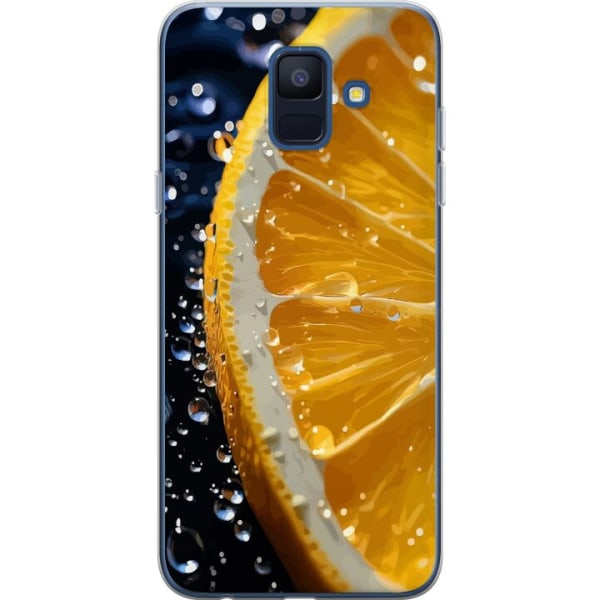 Samsung Galaxy A6 (2018) Gennemsigtig cover Appelsin