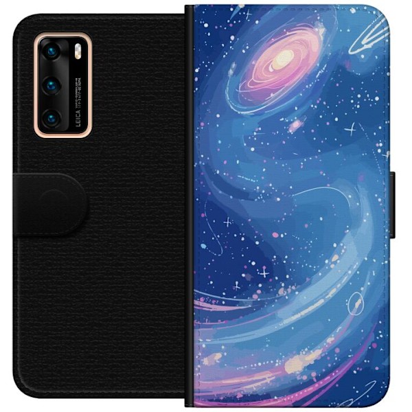 Huawei P40 Lompakkokotelo Galaksi