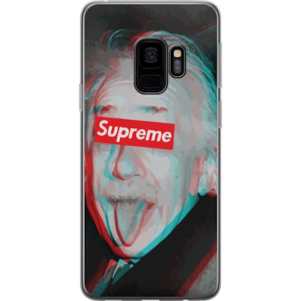 Samsung Galaxy S9 Gennemsigtig cover Supreme Albert Einstein 3D Motiv Streetwear Design Populær Videnskab Ikonisk Grafisk Urban Kunst