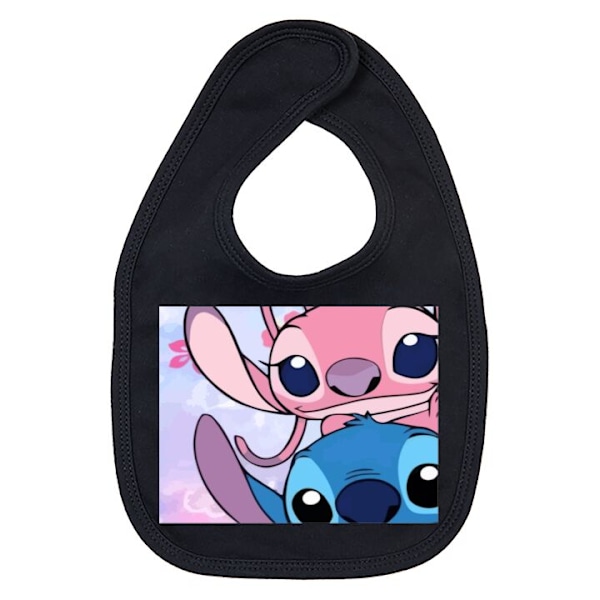 Baby Hagesmæk Stitch & Angel Sort one size