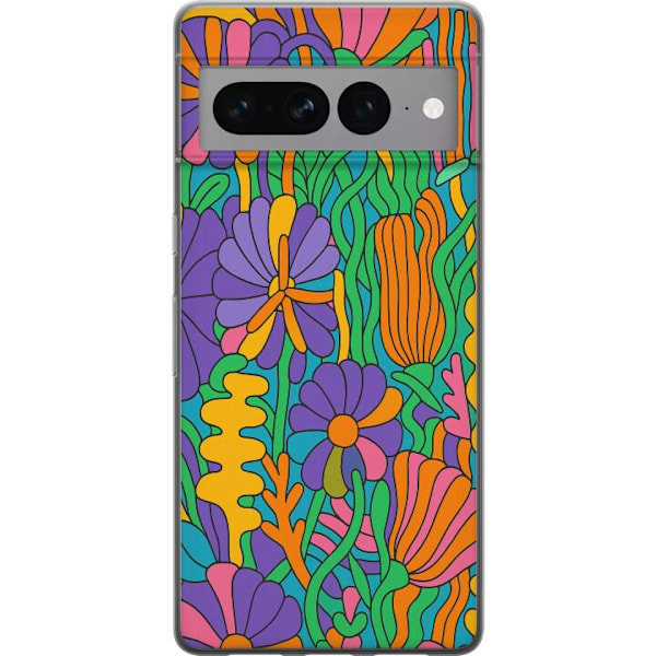 Google Pixel 7 Pro Gennemsigtig cover Farveeksplosion