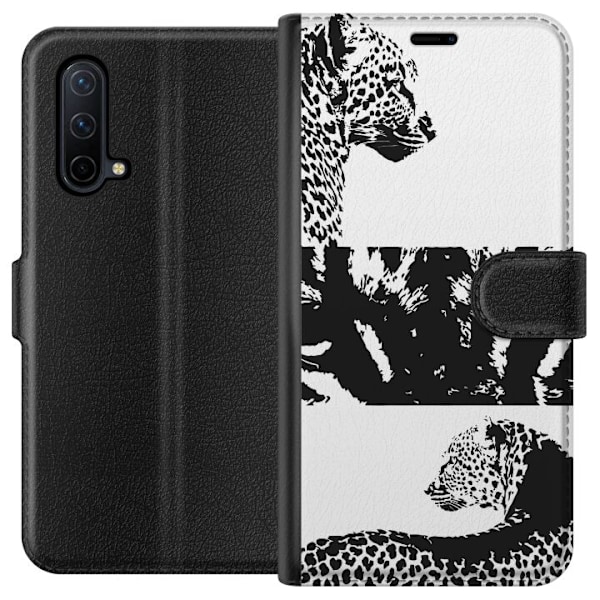 OnePlus Nord CE 5G Lompakkokotelo Leopard Faces