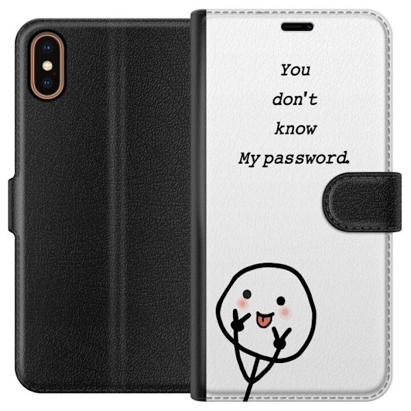 Apple iPhone X Tegnebogsetui Du Kender Ikke Mit Adgangskode
