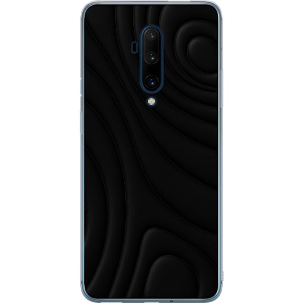OnePlus 7T Pro Gennemsigtig cover Sorte Bølger