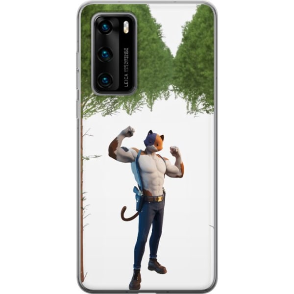 Huawei P40 Gennemsigtig cover Fortnite - Meowscles