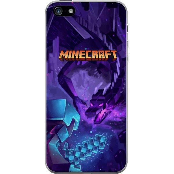 Apple iPhone 5 Läpinäkyvä kuori Minecraft