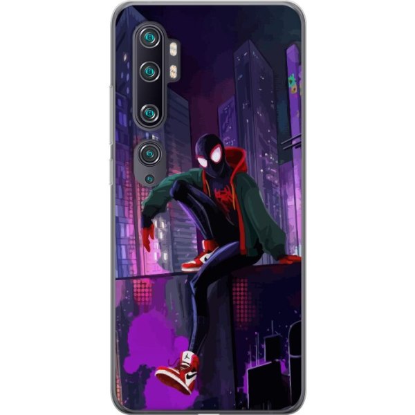 Xiaomi Mi Note 10 Gennemsigtig cover Fortnite - Spider-Man