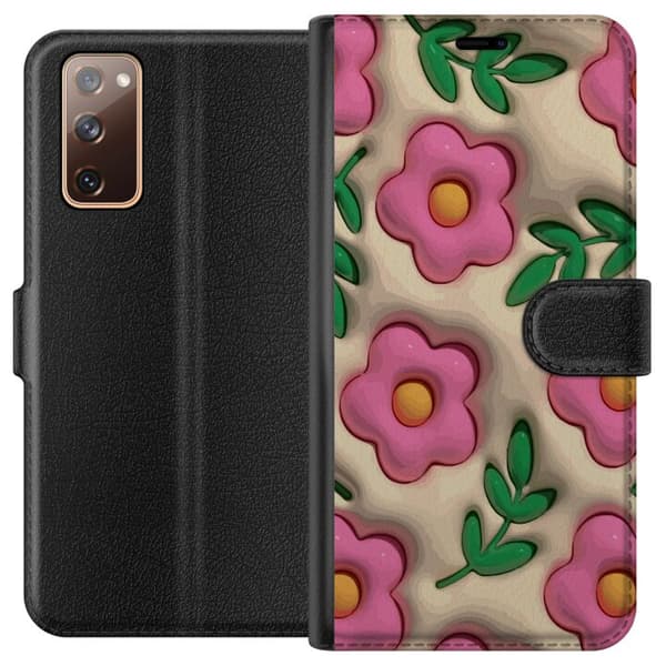 Kompatibelt Plånboksfodral till Samsung Galaxy S20 FE Bubbliga Blommor