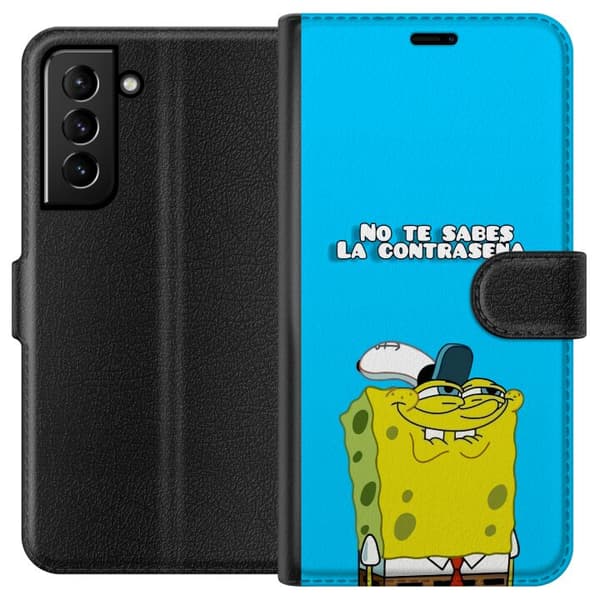 Kompatibelt Plånboksfodral till Samsung Galaxy S21+ 5G SpongeBob SquarePants