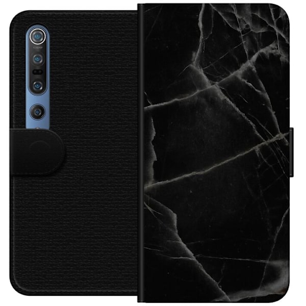 Xiaomi Mi 10 Pro 5G Tegnebogsetui Sort marmor