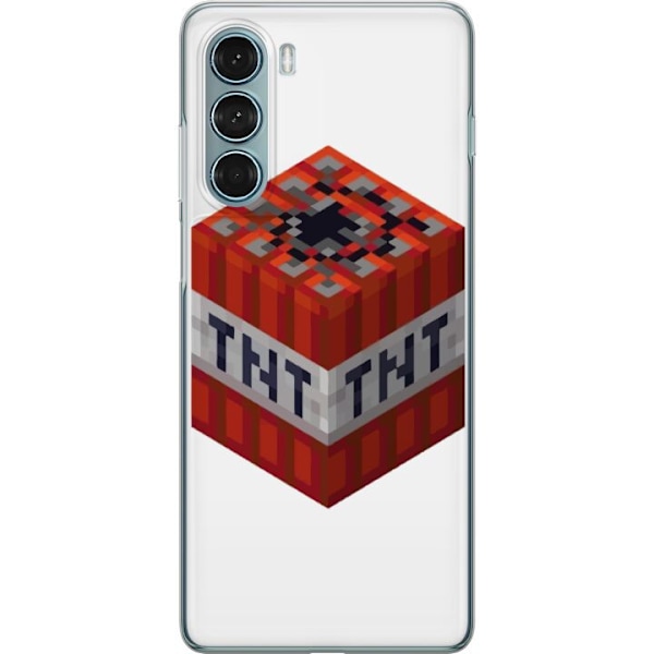 Motorola Moto G200 5G Gennemsigtig cover Minecraft TNT