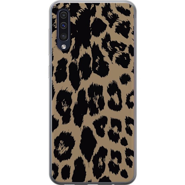 Samsung Galaxy A50 Läpinäkyvä kuori Leopard