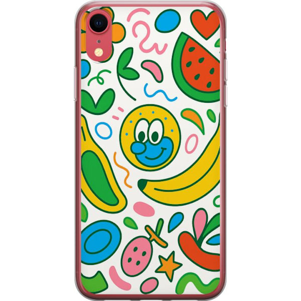 Apple iPhone XR Genomskinligt Skal Butterfly Veil
