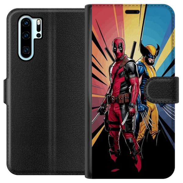 Kompatibelt Lommeboketui til Huawei P30 Pro Wolverine