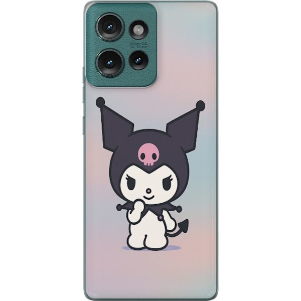 Motorola Edge 50 Gennemsigtig cover Kawaii Sanrio Kuromi