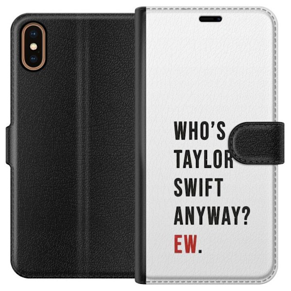 Apple iPhone X Lompakkokotelo Taylor Swift