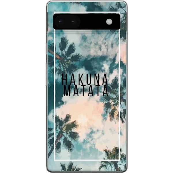 Google Pixel 6a Genomskinligt Skal Hakuna Matata