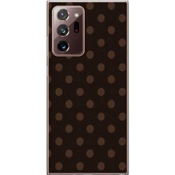 Kompatibelt Mobildeksel til Samsung Galaxy Note20 Ultra Mokkaprikker brun