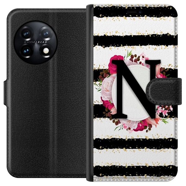 OnePlus 11 Lompakkokotelo Kirjain N