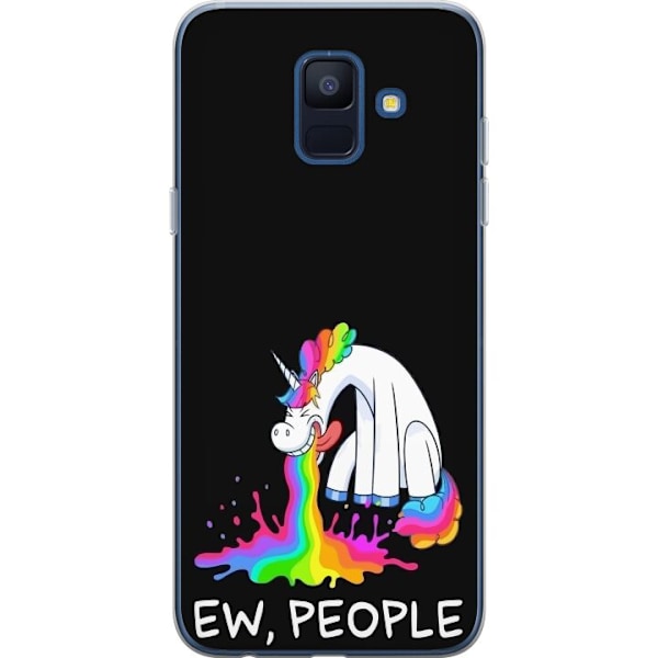 Samsung Galaxy A6 (2018) Gennemsigtig cover EW People Unicorn