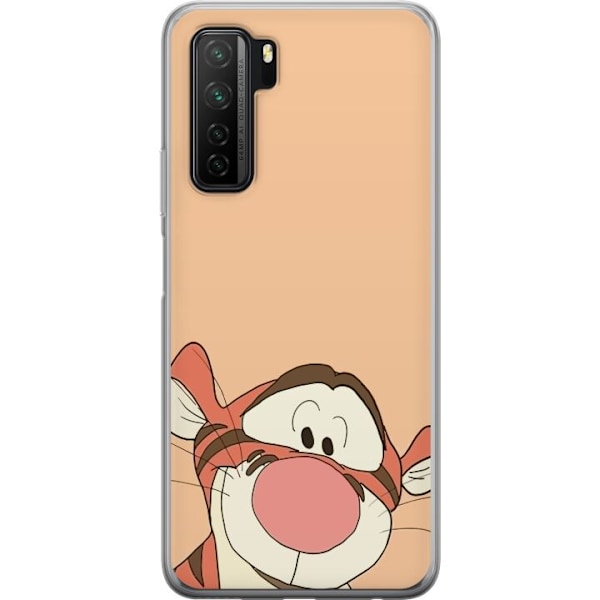 Huawei P40 lite 5G Läpinäkyvä kuori Tiger HEJ!