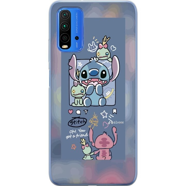 Xiaomi Redmi Note 9 4G Gennemsigtig cover Stitch Venner