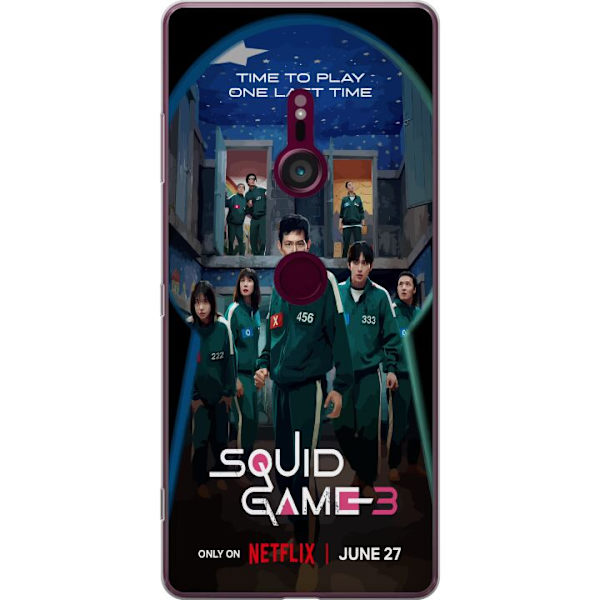 Sony Xperia XZ3 Läpinäkyvä kuori Squid Game Kausi 3 TV-sarjan hahmot Suositut TV-sarja Motiivit Ikoni Jännitys Draama Aasialainen suunnittelu Tren