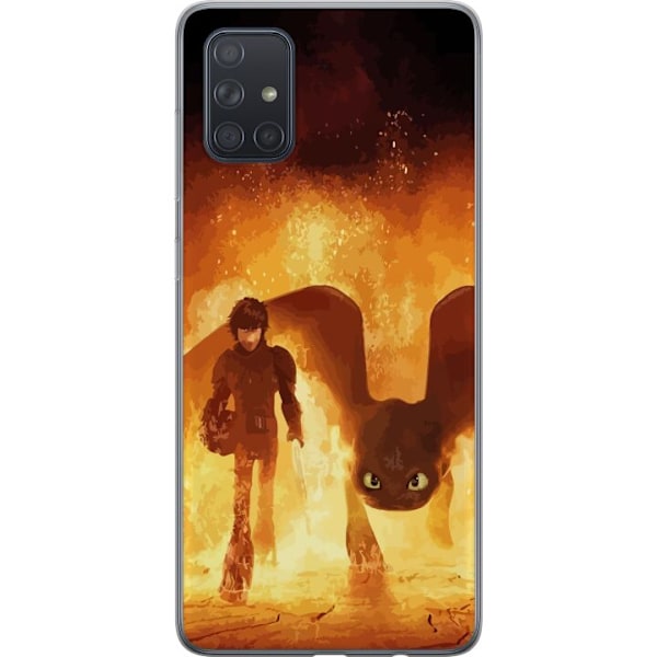Samsung Galaxy A71 Gennemsigtig cover Drage Træner