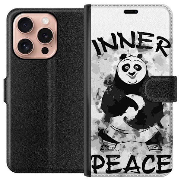 Apple iPhone 16 Pro Tegnebogsetui Kung Fu Panda