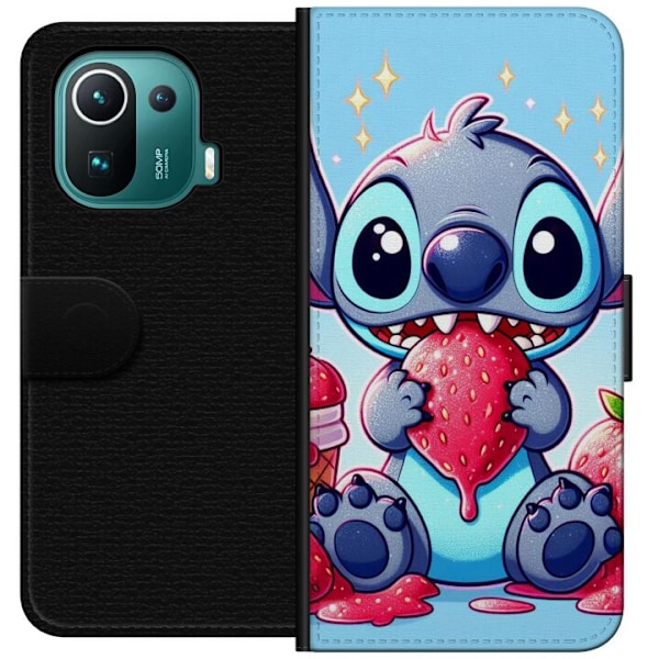 Xiaomi Mi 11 Pro Lompakkokotelo Strawberry Stitch