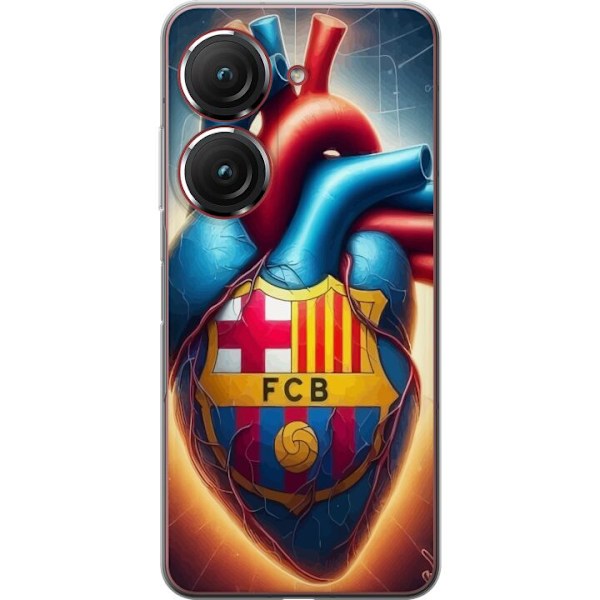 Asus Zenfone 9 Genomskinligt Skal FCB Hjärta