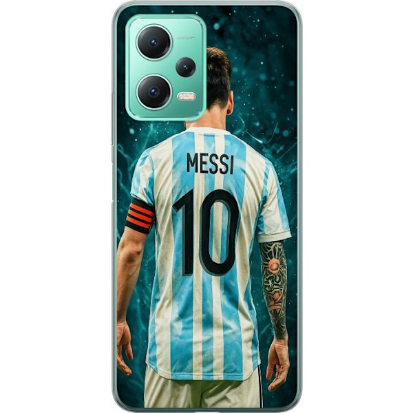 Xiaomi Redmi Note 12 Genomskinligt Skal Messi